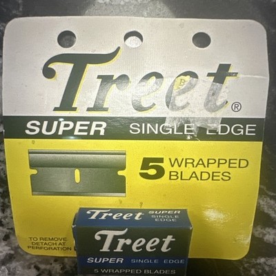 Treet Super Single Edge- 5 Wrapped Razor Blades
