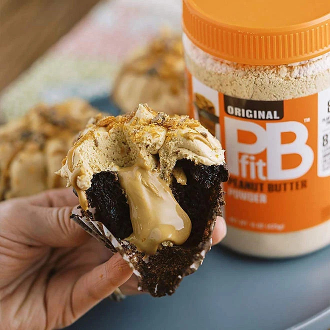 2 Pack - PBfit All-Natural Gluten-Free Peanut Butter Powder 30 oz.