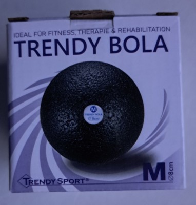 TRENDY SPORT Bola M - Black Faszienball Triggerpunktball Massageball