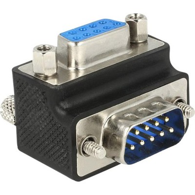 Delock Seriell Adapter [1x D-SUB-Stecker 9pol. - 1x D-SUB-Buchse 9pol.]  Schwarz