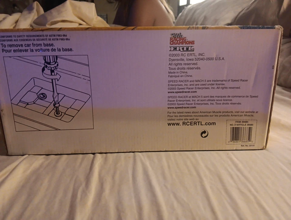 Speed Racer 35th Anniversary Mach 5 - American Muscle ERTL  Red Interior -Read - Image 4 of 4