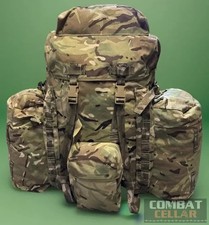 NEW British Army Issue MTP PLCE Short Back Infantry Bergen & Side Pouches 120 Lt