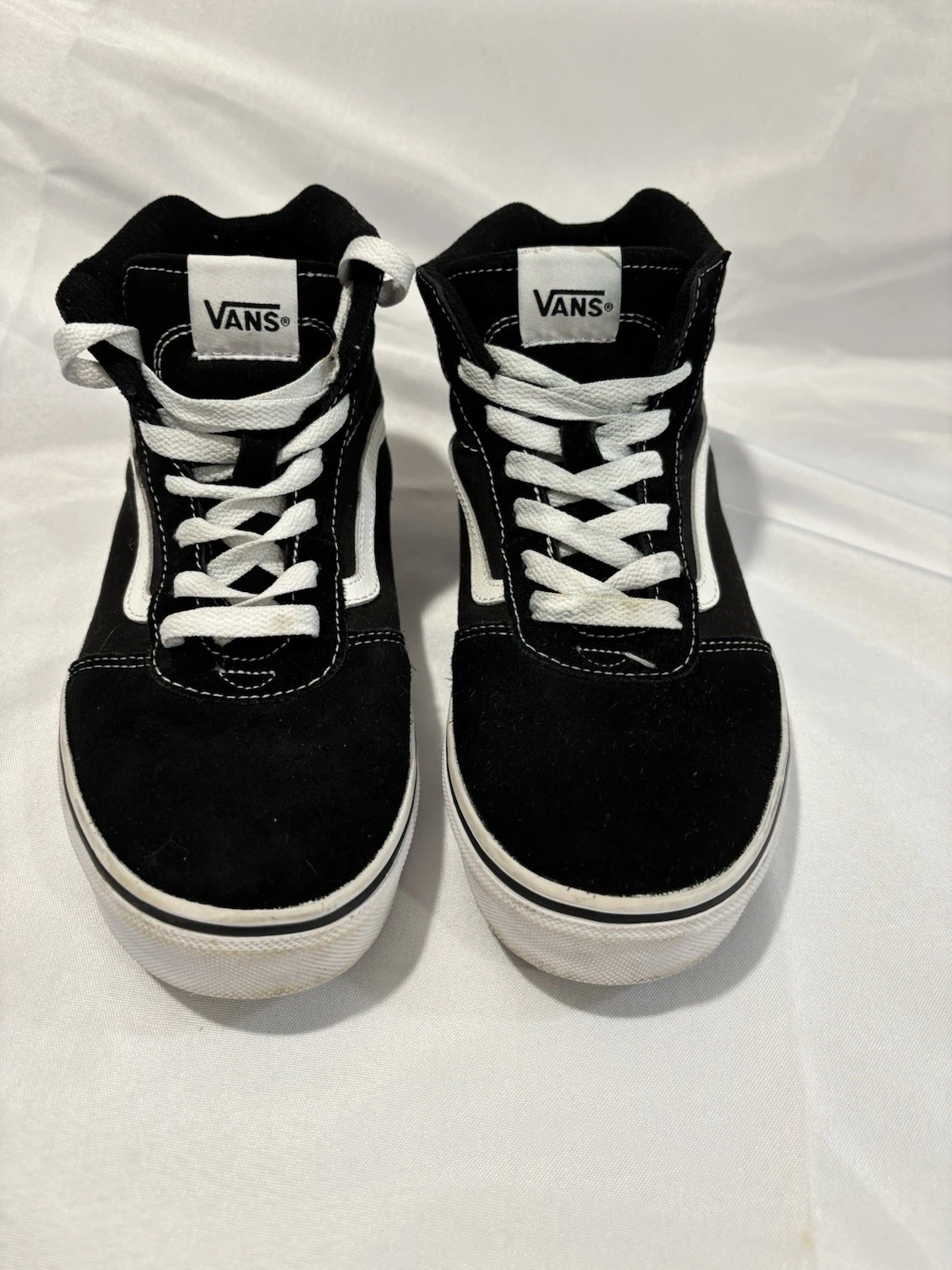 Vans Top Alto Bianco e Nero Uomo Taglia 7 ��Donna 8 5