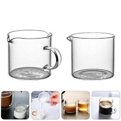 2pcs Mini Glass Kaffee Tassen Dessert Eispudding Aufbewahrung Tassen Milch