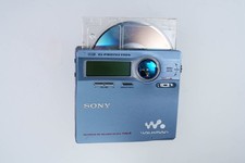 Sony MZ-R910 Blue MiniDisc Recorder MDLP 26715  DEMO / PLAYS 
