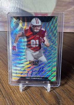 #ad 2018 Leaf Metal Draft Troy Fumagalli #BA TF1 Wave Foil AU RC $9.99