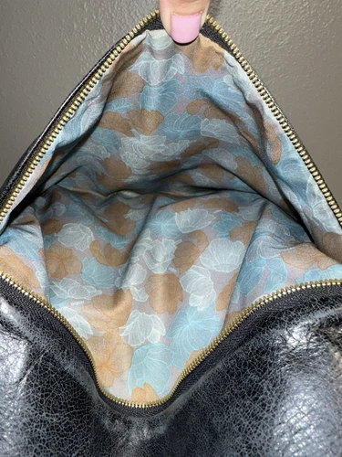 Hobo International Lennox Black Leather Tote Bag - Picture 10 of 12