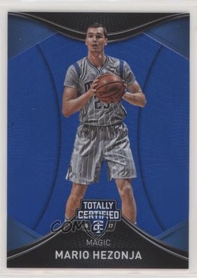 2016-17 Panini Totally Certified Blue 16/99 Mario Hezonja #41 5c9