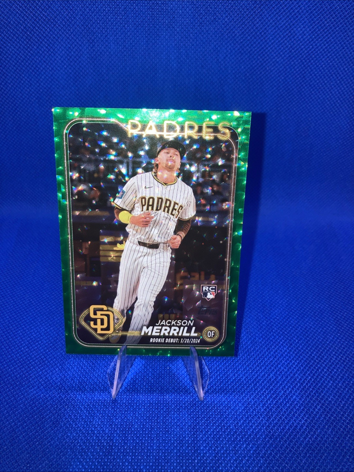 2024 Topps Update Series - Rookie Debut Jackson Merrill Green Crackle  /499 (RC)