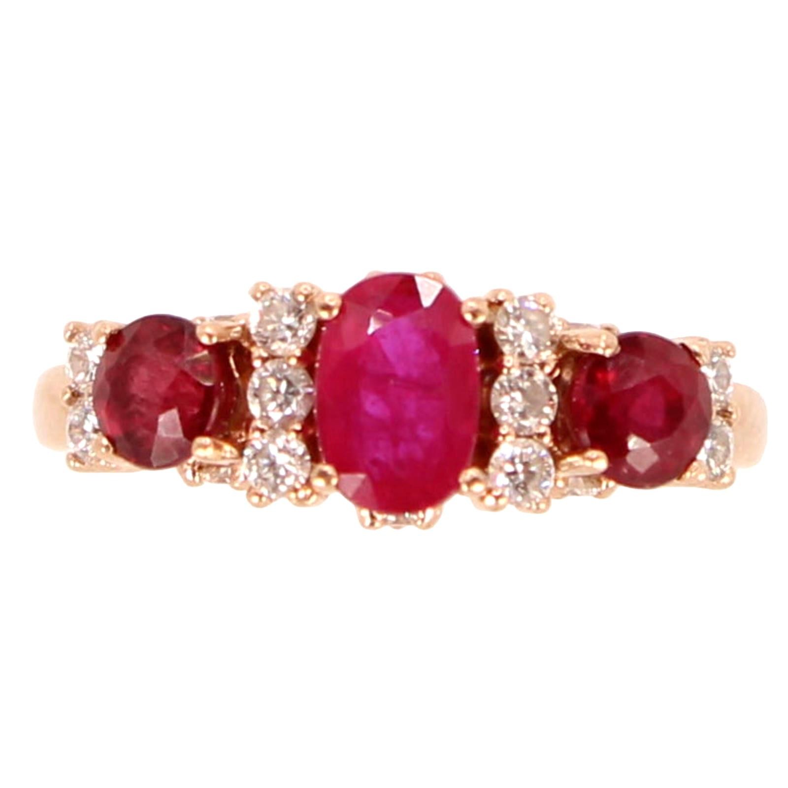 LeVian Passion Ruby Vanilla Diamond Strawberry Go… - image 2