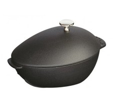 ZWILLING STAUB SPEZIAL COCOTTE MUSCHELTOPF SCHWARZ 2 L Auflaufform 3272341025234