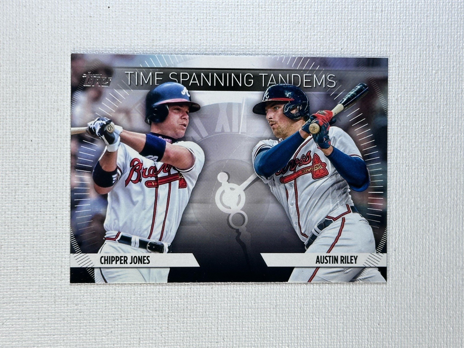 2023 Topps ~ Chipper Jones | Austin Riley~ Time Spanning Tandems TS-27 ~ Braves