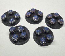 Warhammer 40k Necron, Necrons - Canoptek Scarab Swarms 5x - Painted OOP