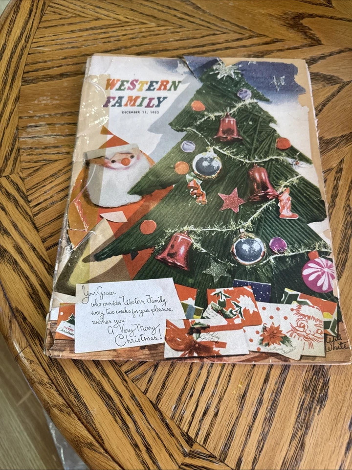 Vintage Christmas Magazine December 11,1952.  Western Family Foto 3 de 3