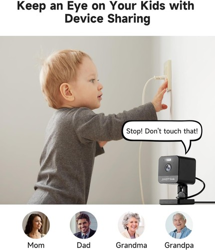 1080P 2.4g/5g Indoor Camera, Plug-in Cameras for Home Security, 1080P, Black - Picture 6 of 9
