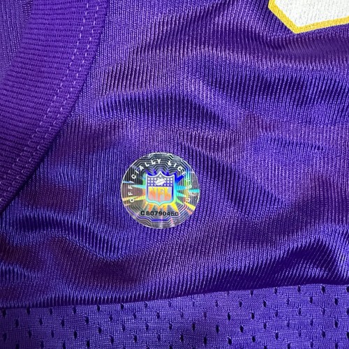 VTG 90s Chris Carter #80 Minnesota Vikings NFL Home Jersey Youth XL Purple USA - Picture 11 of 13