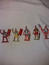cherilea 60mm romans x5  vintage plastic soldiers