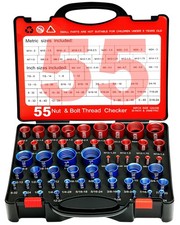 55 Pcs Nut and Bolt Thread Checker 25 Metric  30 Standard, Bolts and Nut Ide...