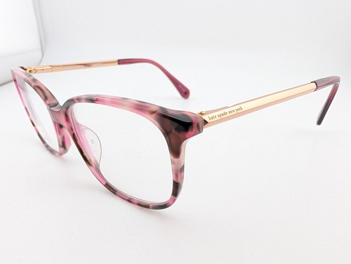 Kate Spade Eyeglasses, Frames Only, Natalia YJM, 52-16-140, Red Tort/Gold - Picture 4 of 19