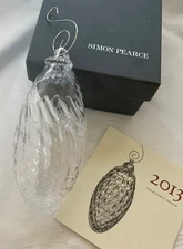 Retired! Simon Pearce - 2013 Charitable Designs Christmas Ornament - MIB