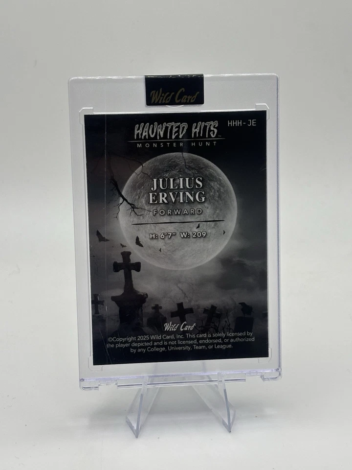 Wild Card Haunted Hits Monster Hunt 2025 Julius Erving 1/1 Foto 2 de 2