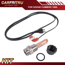 5003619AB 3600008 Engine Block Heater Kit For Dodge Ram 2500 3500 L6 5.9L 6.7L