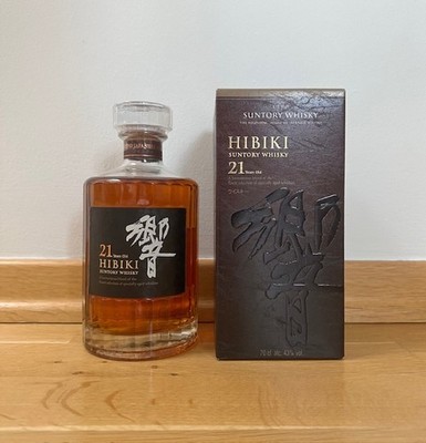 1FLASCHE HIBIKI 21 YEARS OLD JAHRE SUNTORY BLENDED JAPANESE WHISKY 0,7 LITER 43%