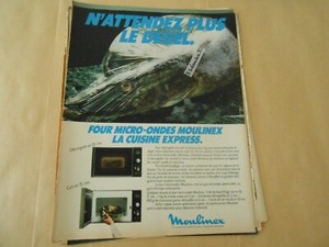 Werbung 1981 Advertising Moulinex Mikrowelle Küche Express