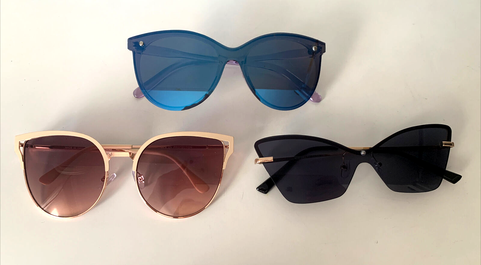 LOT of 3 Various Cat Eye Sunglasses eBay