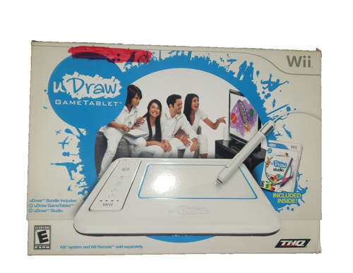 Wii u draw studio with udraw game tablet and controller