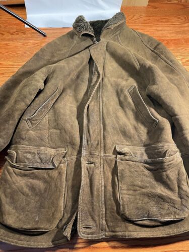 Sienna Studio genuine shearling sheepskin Jacket Brown Size L - Picture 2 of 13