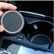 Black Diamond Crystal Car Cup Holder Insert Pad PRT3958