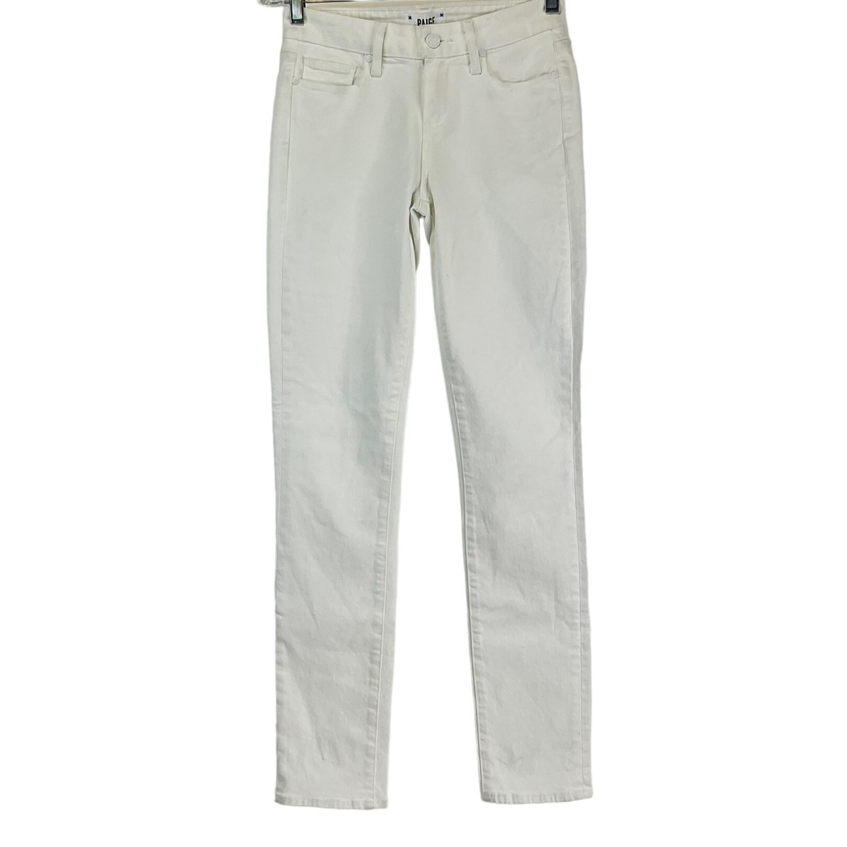 Paige Jeans Womens Sz 25 White Skyline Ankle Peg Midrise Skinny