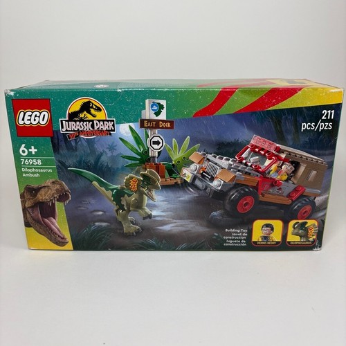 NEW LEGO Jurassic Park : Dilophosaurus Ambush (76958) 30th Anniversary Edition