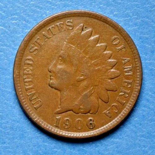 1906 Indian Head Cent Penny ~ VF VERY FINE ~ US Type Coin Collectible