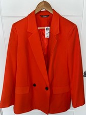 Rich Orange Coloured Ladies Blazer. Double Breasted With Buttons. Stunning.