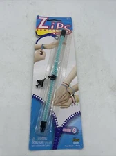 Zips Bracelet~Blue Zipper with Silver Airplane Pull~Ages 5+