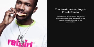 Frank Ocean Dazed Magazine From Japan used | eBay