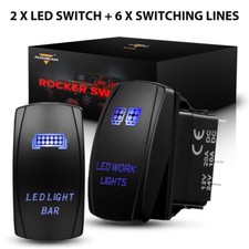 Auxbeam Car Blue Led Light Bar Rocker Switch On-off Led Light 20a 12v 5pin Auxbeam Car Blue Led Light Bar Rocker Switch On-off Led Light 20a 12v 5pin
