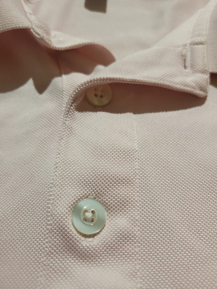 Ashworth гольф рубашка-поло короткий рукав хлопок средний розовый 421 - Изображение 4 из 4