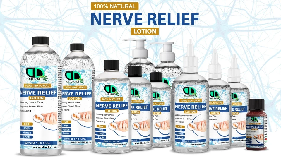 DD TECK 100% natürliche Nervenentlastungslotion - schnell wirkend, erhöht die Durchblutung & Entspannung