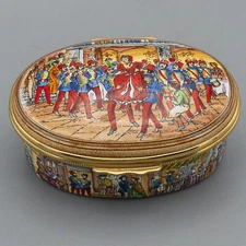 READ Halcyon Days Enamels Trinket Music Box Metropolitan Opera La Boheme Puccini