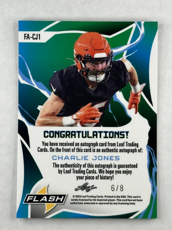 2023 Leaf Eclectic Charlie Jones Flash Auto /8 - Image 2 of 2