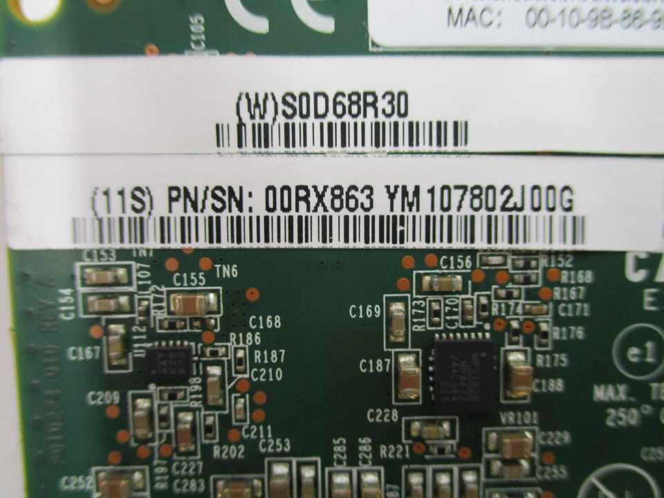 IBM 2CE3 4-Port 10GbE LPX SR PCIe3 Netwrok Adaptor Low Profile FRU P/N: 00ND466 - Image 4 of 4