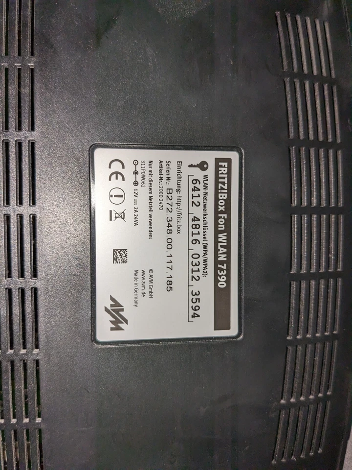 AVM FRITZBox 7390 VDSL DSL ADSL WLAN Modem Gigabit ISDN Telefonanlage + Netzteil - Bild 2 von 3