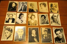 Vintage Movie Star B&W Photograph Lot (15 Different) 5" X 7"  W/Ladd + Crawford