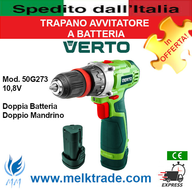 Verto 50G237: Avvitatore a Batteria 3,6V Professionale per Fai-da-Te