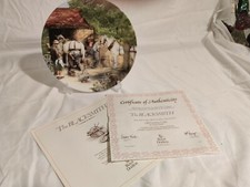 THE BLACKSMITH Royal Doulton plate OLD COUNTRY CRAFTS Susan Neale