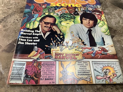 Comics Scene 1 Stan Lee Jim Shooter 1981 Magazine - Picture 2 of 9