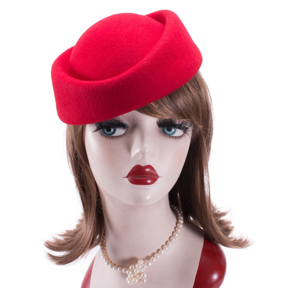 Lawliet A049 Fascinator Basis Aus Wolle – Für Hutmacher, Air Hostess, Millinery, Ø Ca. 56 Cm